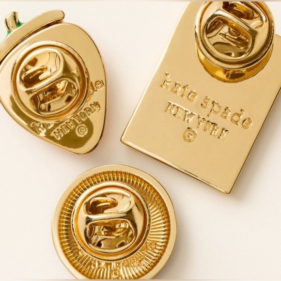 Kate Spade x Target 3pk Novelty Pin Set, NIB - Picture 2 of 5